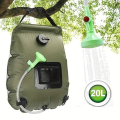 Solar Heating Shower Bag 20L Portable Outdoor Camping Travel Accessories