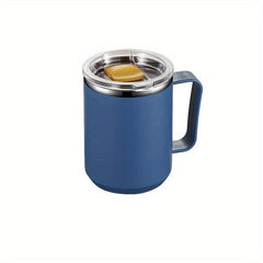 Stainless Steel Water Cup With Lid Coffee Cup For Office