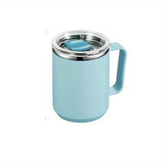 Stainless Steel Water Cup With Lid Coffee Cup For Office