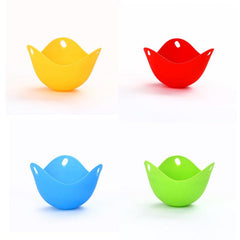 Set of 4 Silicone Egg Poachers for Perfect Poached Eggs