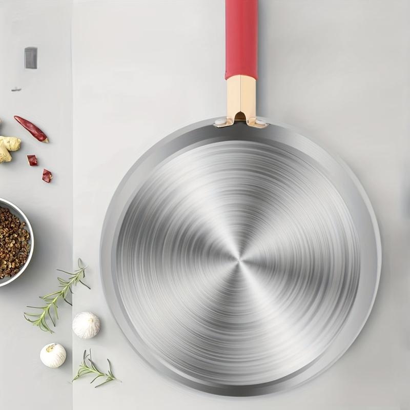 Stainless Steel Non stick Pan Flat Bottom Frying Pan Household Omelette Pan