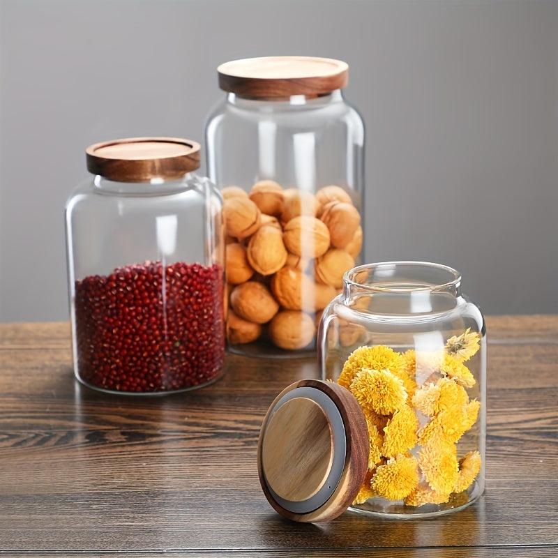 Large Glass Food Storage Container with Airtight Lid - 41oz, 61oz, 95oz
