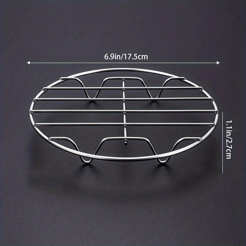 Stainless Steel Steaming Rack Mini Steamer Home Kitchen Storage Shelf