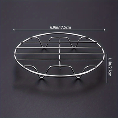Stainless Steel Steaming Rack Mini Steamer Home Kitchen Storage Shelf