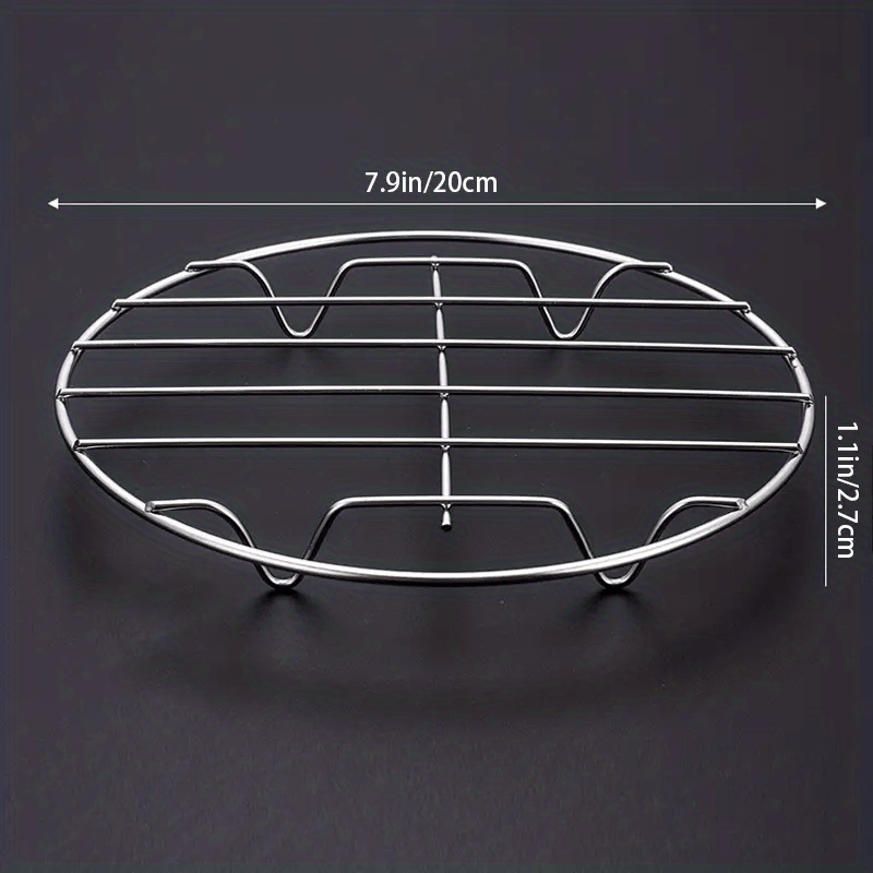 Stainless Steel Steaming Rack Mini Steamer Home Kitchen Storage Shelf