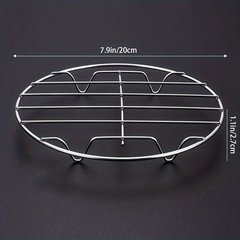 Stainless Steel Steaming Rack Mini Steamer Home Kitchen Storage Shelf