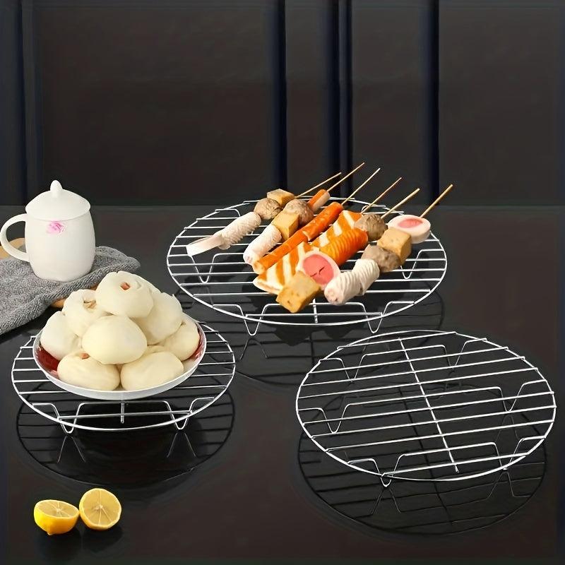 Stainless Steel Steaming Rack Mini Steamer Home Kitchen Storage Shelf