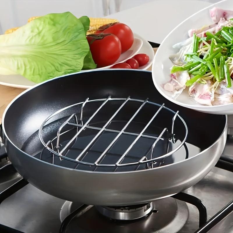 Stainless Steel Steaming Rack Mini Steamer Home Kitchen Storage Shelf