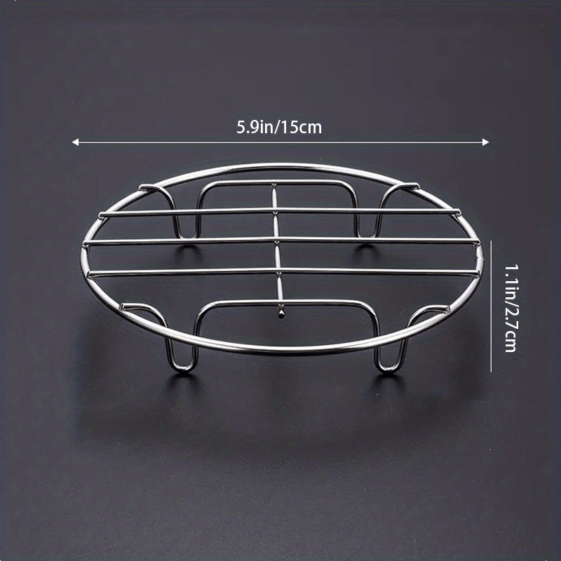 Stainless Steel Steaming Rack Mini Steamer Home Kitchen Storage Shelf