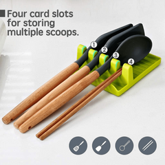 Utensil Rest With Drip Pad Heat Resistant Anti Slip Spoon Rest For Stove Top