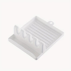 Utensil Rest With Drip Pad Heat Resistant Anti Slip Spoon Rest For Stove Top