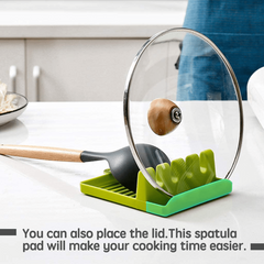 Utensil Rest With Drip Pad Heat Resistant Anti Slip Spoon Rest For Stove Top