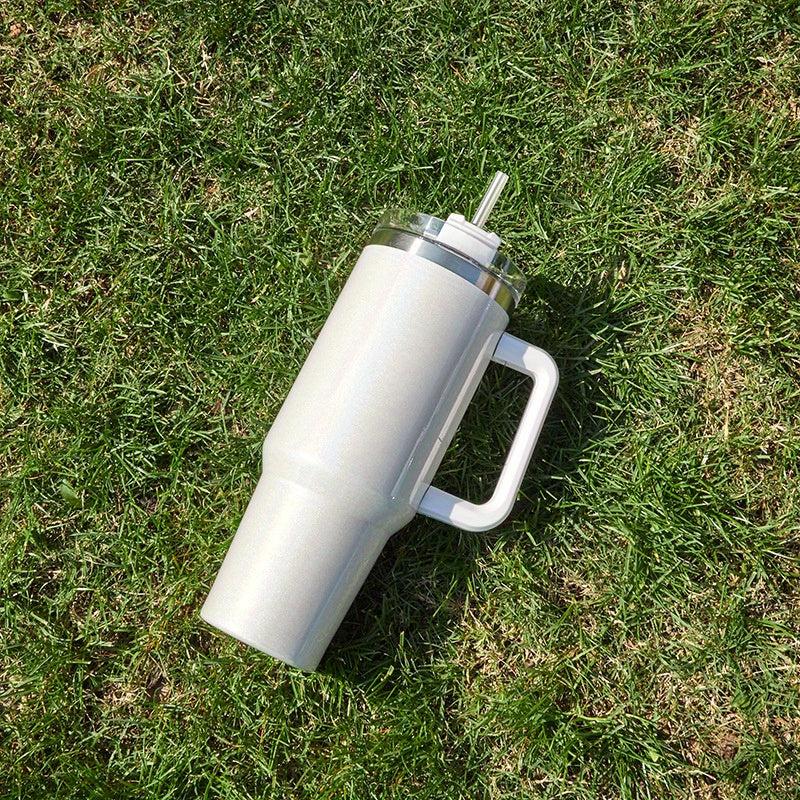 40oz Stainless Steel Water Tumbler with Lid and Straw