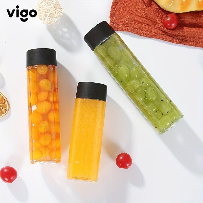 500ml Transparent Cylindrical Water Bottle for Milk Tea Juice Bubble Tea