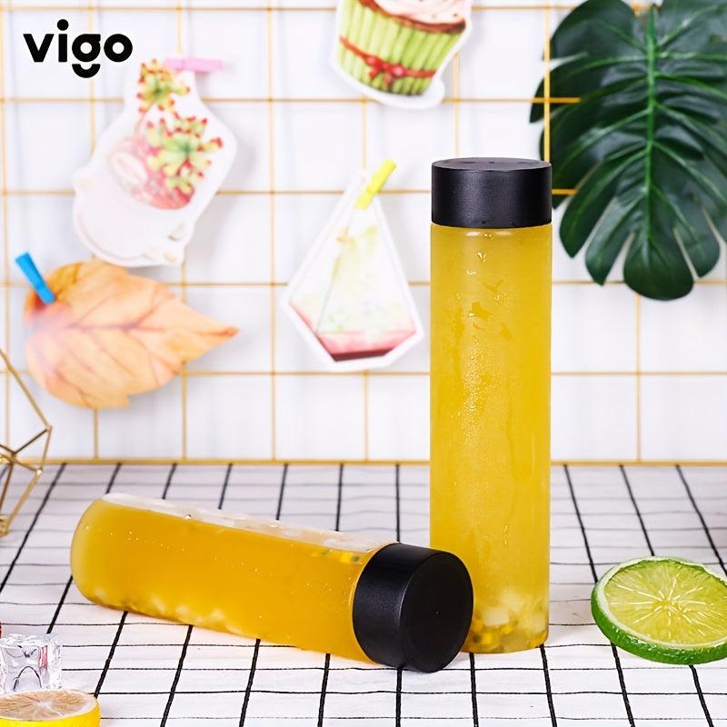500ml Transparent Cylindrical Water Bottle for Milk Tea Juice Bubble Tea