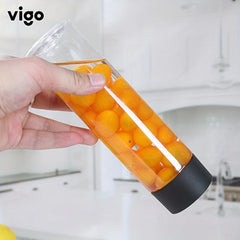 500ml Transparent Cylindrical Water Bottle for Milk Tea Juice Bubble Tea