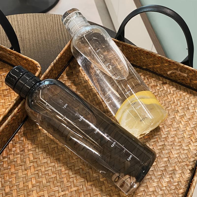 Transparent Motivational Water Bottle BPA Free 17oz 25oz