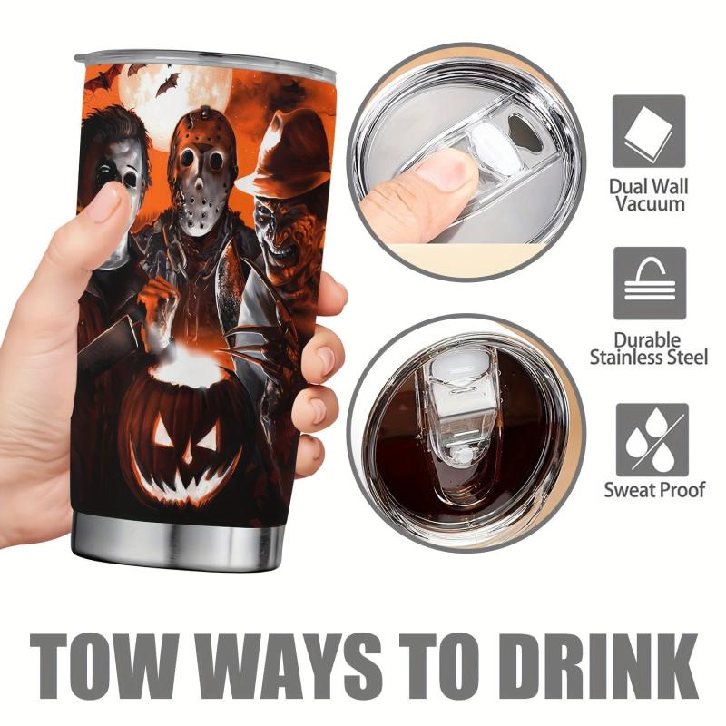 Halloween 20oz Stainless Steel Tumbler - Double Wall Vacuum Insulated Travel Mug