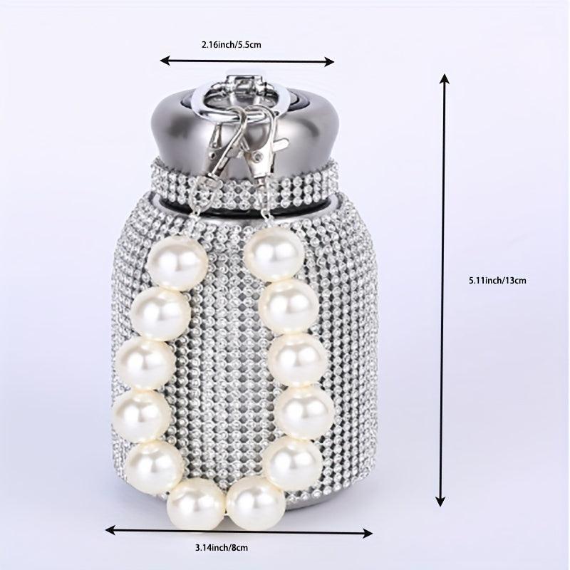 300ml Rhinestone Water Bottle Vacuum Flask