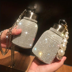 300ml Rhinestone Water Bottle Vacuum Flask