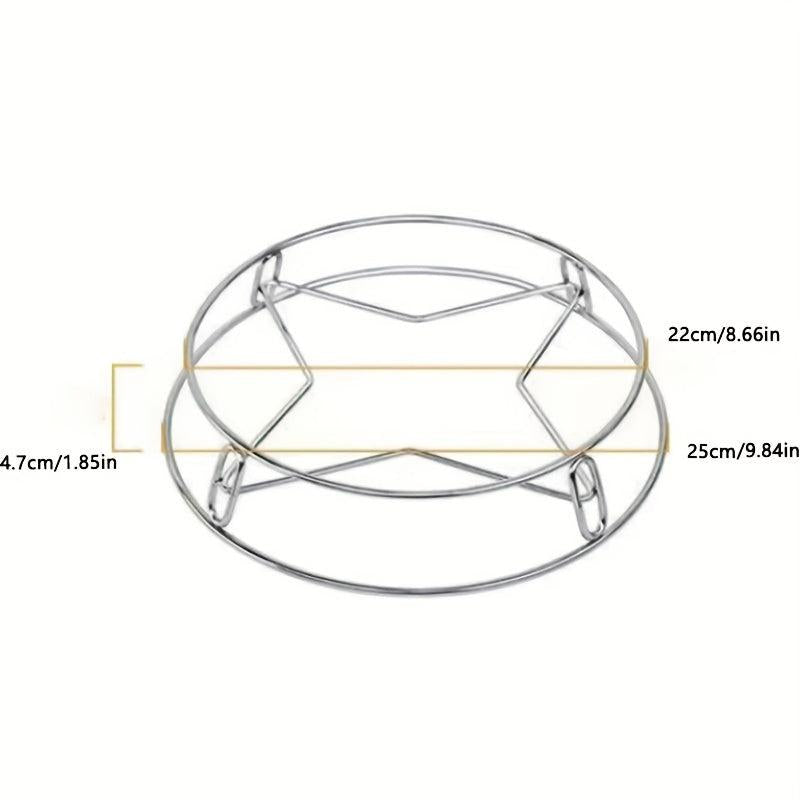 Double Layer Stainless Steel Pot Rack Heat Insulation Kitchen Organizer