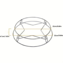 Double Layer Stainless Steel Pot Rack Heat Insulation Kitchen Organizer