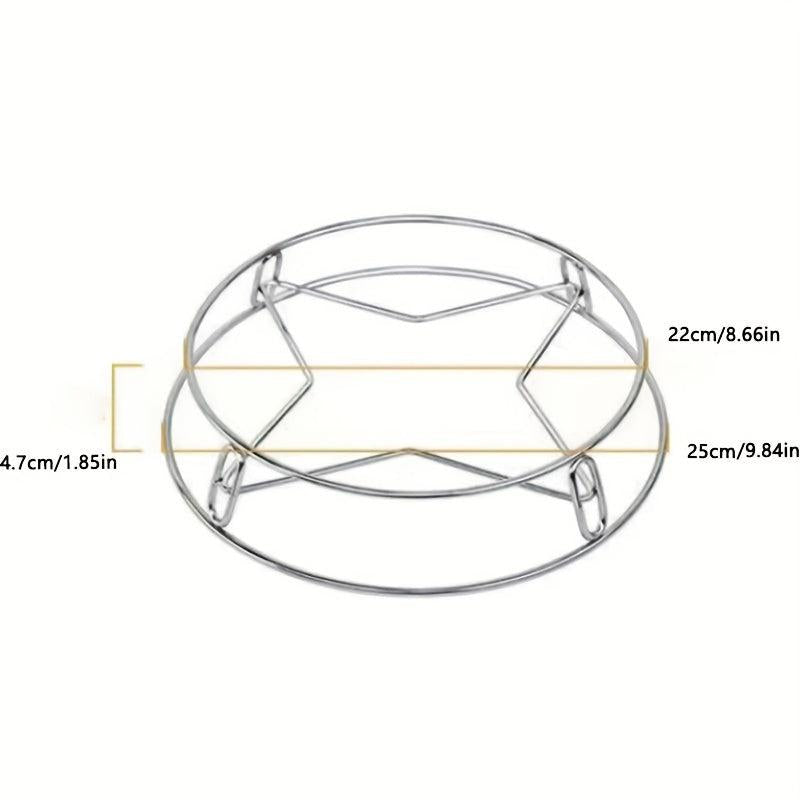 Double Layer Stainless Steel Pot Rack Heat Insulation Kitchen Organizer