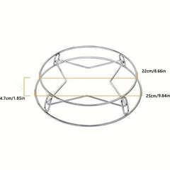 Double Layer Stainless Steel Pot Rack Heat Insulation Kitchen Organizer