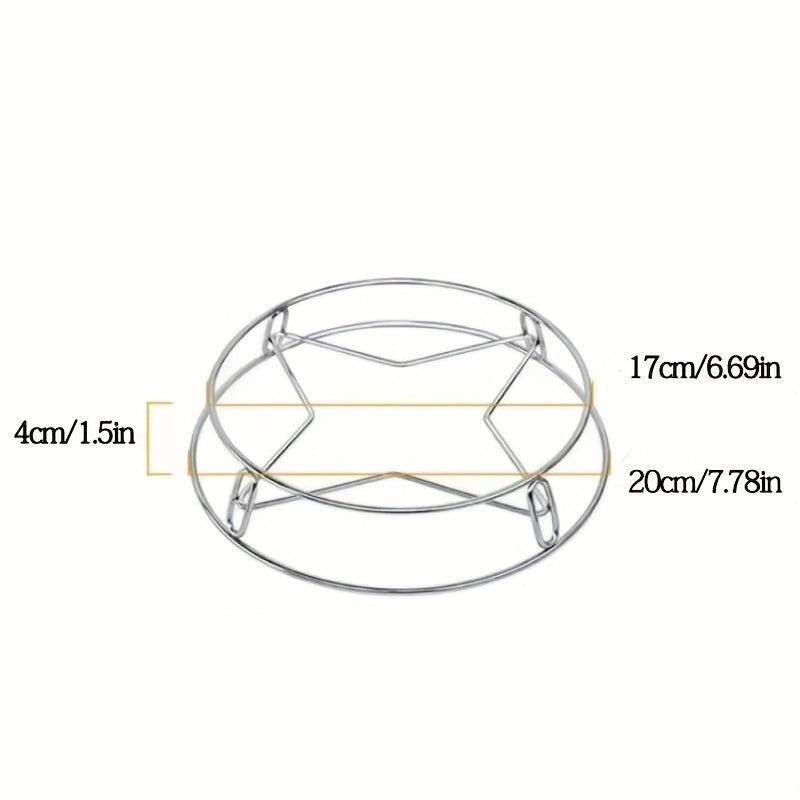 Double Layer Stainless Steel Pot Rack Heat Insulation Kitchen Organizer