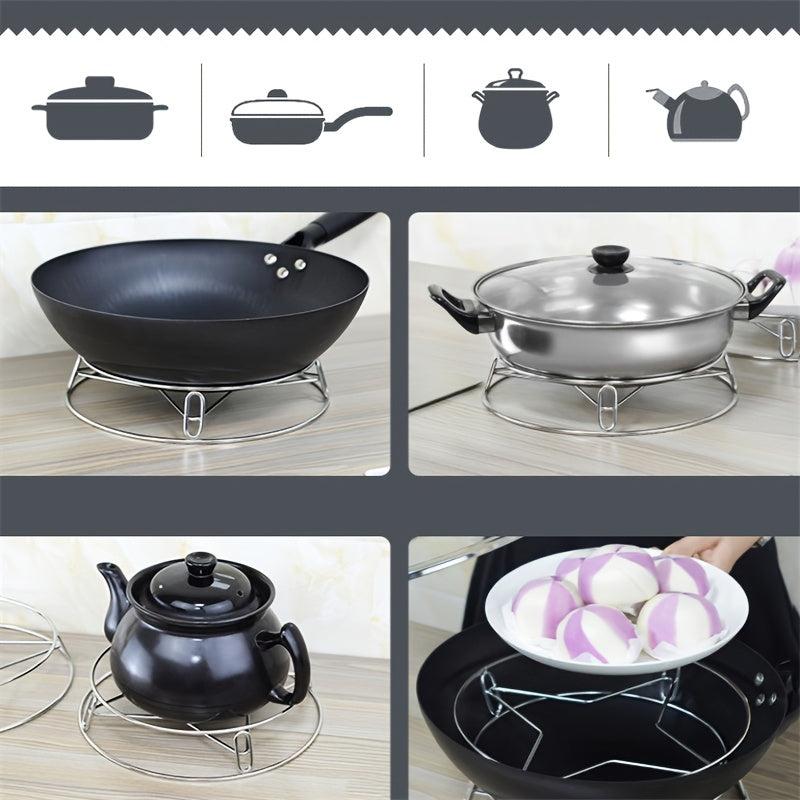 Heat Resistant Stainless Steel Pot Holder and Rack