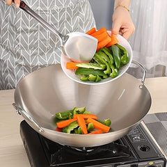 Stainless Steel Wok for Chinese Cooking and Frying