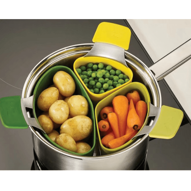 3pcs Steamer Basket Set Kitchen Gadgets Home Kitchen Items