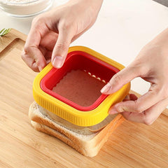 Sandwich Cutter And Sealer Square Stainless Steel And Plastic Cookie Cutter