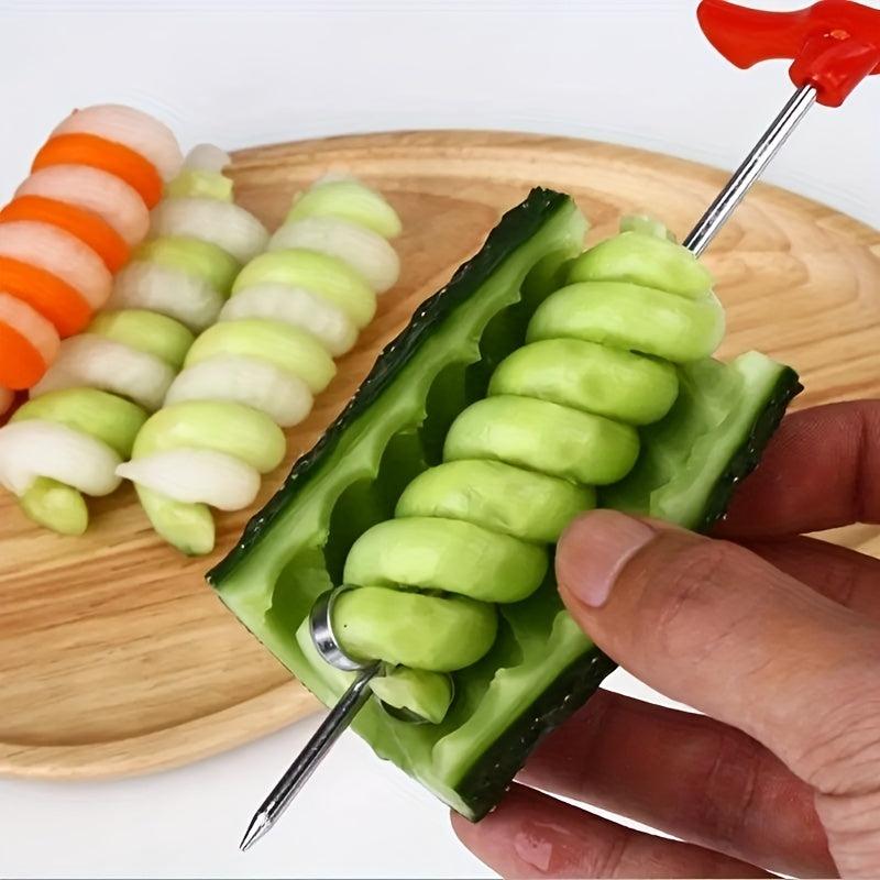 Stainless Steel Fruit Spiral Vegetable Coiler Scroller