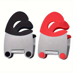 Stainless Steel Pot Spoon Holder Anti Scald Silicone Grip Pot Clip Spoon Stand