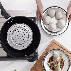 1pc Stainless Steel Steam Tray Thickened Non-Magnetic Steamed Bun Tripod