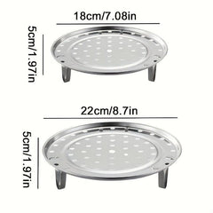 1pc Stainless Steel Steam Tray Thickened Non-Magnetic Steamed Bun Tripod