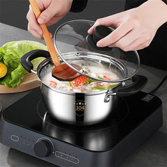 304 Stainless Steel Soup Pot Double Ear Pot Cooking Pot