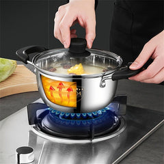 304 Stainless Steel Soup Pot Double Ear Pot Cooking Pot