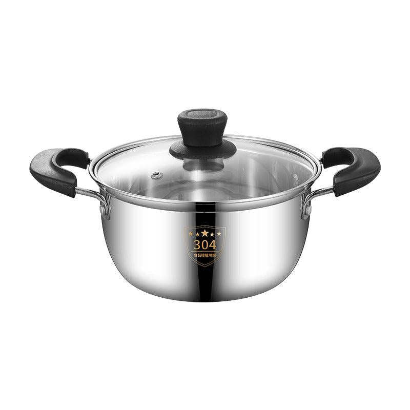 304 Stainless Steel Soup Pot Double Ear Pot Cooking Pot