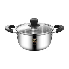 304 Stainless Steel Soup Pot Double Ear Pot Cooking Pot