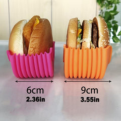 Adjustable Silicone Hamburger Holder Hygienic Dishwasher Safe