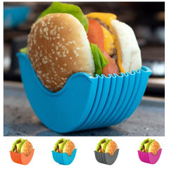 Adjustable Silicone Hamburger Holder Hygienic Dishwasher Safe