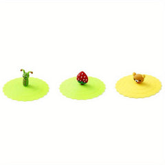 6 Pcs Silicone Cup Cover Leak-proof Dustproof Tea Water Sealed Bowls