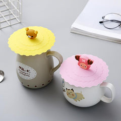 6 Pcs Silicone Cup Cover Leak-proof Dustproof Tea Water Sealed Bowls