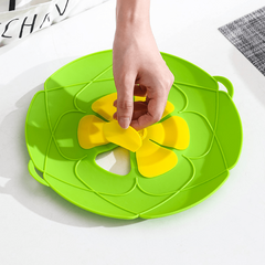 Silicone Pot Lids Spill Stopper No Boil Over Lid Cover Anti Spill Lid