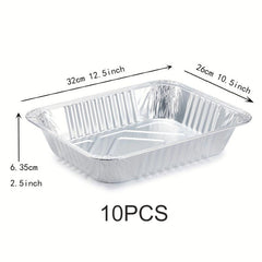 25pcs Aluminum Pans Disposable Foil Half Size Steam Table Deep Pans Tin Pans