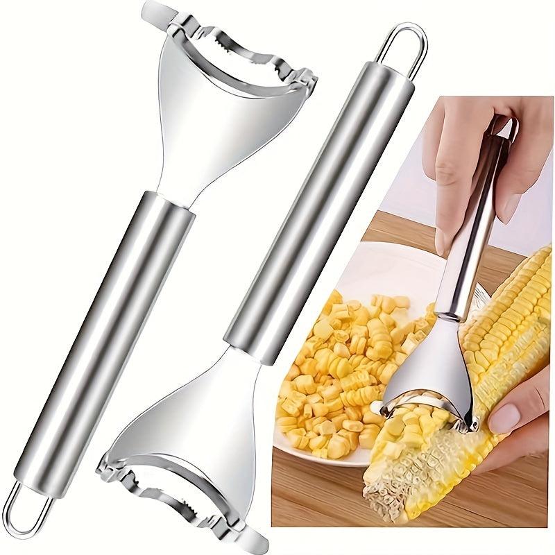 Stainless Steel Corn Peeler for Corn On The Cob, Grain Remover Tool