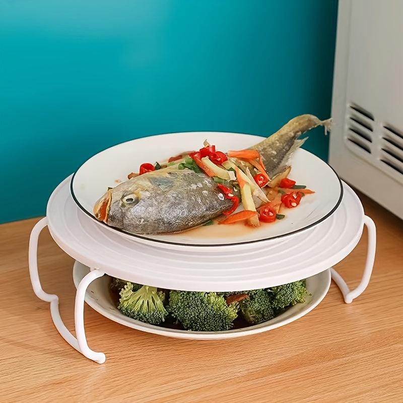 Multifunctional Microwave Rack Tray with Handle for Cooking