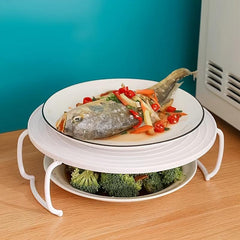 Multifunctional Microwave Rack Tray with Handle for Cooking
